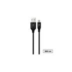 Ttec AlumiCable XL Micro USB Kablo Siyah 2M 2DK21S