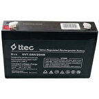 6v 7ah 20hr Bakımsız Kuru Akü 