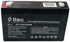 Ttec 6V 7AH 20HR Bakımsız Kuru Akü - 2024 Üretim