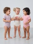 Minidamla Kısa Kol Basic 3'lü set 1-18  Ay Çıtçıtlı Badi - Pembe