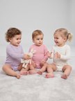 Minidamla Uzun Kol Basic 3'lü set 1-18 Ay Çıtçıtlı Badi - Pembe