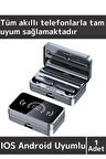 Premium iPhone 16 Tam Uyumlu Led Şarj Göstergeli Powerbankli Kulak İçi Bluetooth Kulaklık