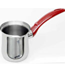 Tek Çelik Cezve 1 adet 8 no  Paslanmaz çelik Cezve sütlük  (10-12 fincan- çap 12 cm 1000ml)