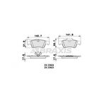 Mercedes Fren Balatası Arka W463 04> W164 05>11 W251 05>12 - Braxıs Aa0239