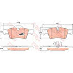 Mercedes Fren Balatası Arka W463 04> W164 05>11 W251 05>12 - Trw Gdb1643