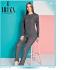 İBİZA 8143 Kadın VİSKON UZUN KOL PİJAMA TAKIM