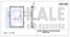Renault Truck Motor Su Radyatoru Renault Trucks Magnum E,tech (cerceveli) / (mt) 2000 Sonrası - Kale 350185