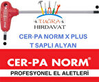 Cerpa X-Plus T Saplı Alyan Anahtar 8 x 175 T Saplı  Allen Anahtar