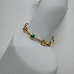 Özel Seri Kalp Figürlü Gold Kadın Bileklik - Gold