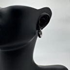 Çelik Silver Minimal Halka Küpe  - Silver