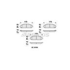 Chrysler On Fren Balatası Lancıa Thema 3.0 Chrysler 300c - Braxıs Ab0413