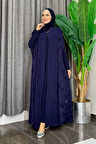Dantel Abaya 7884 Lacivert