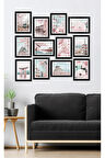 12 Parça Çerçeve Görünümlü Mdf Tablo Seti - 12ARTAVESSA18