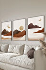 Dekoratif 3 Parça Kanvas Tablo - 3CNVS4