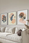 Dekoratif 3 Parça Kanvas Tablo - 3CNVS6