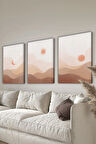 Dekoratif 3 Parça Kanvas Tablo - 3CNVS10