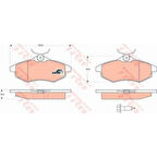 Psa On Fren Balatası C2 C3 C3 Plurıel 1,1 1,4i 1,6hdi 03> - Trw Gdb1495