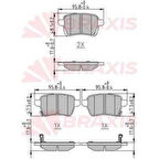 Fiat Fren Balatası Arka 500l 12> 1.4 1.6d Mjet Egea 16-> - Braxıs Aa0642