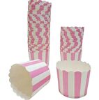 Cupcake/Muffin /Suffle Kek Kapsülü Pembe Beyaz 25 li