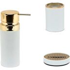 Primanova Lenox Beyaz Altın 3 'lü Banyo Takımı Seti