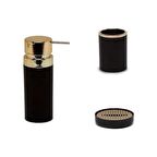 Primanova Lenox 3 Parça Siyah Altın Çerçeveli