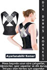 Ofis Masabaşı Öğrenci Spor Sırt Ağrısı Duruş Bozukluğu Postür Ayarlanabilir Kemer Dik Duruş Korsesi