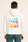 I Love İstanbul Evolution City Baskılı Oversize Hoodie – Unisex Kapüşonlu Sweatshirt