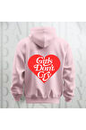 Girls Don't Cry Yazı Sırt Baskılı Kapüşonlu Unisex Sweatshirt Hoodie Oversize 3 İplik Şardonlu
