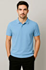 Regular Fit %100 Pamuk Polo Yaka Yarım Kollu Basic T-Shirt