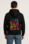 I Love İstanbul Evolution City Baskılı Oversize Hoodie – Unisex Kapüşonlu Sweatshirt
