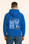 NYC Bronx Baskılı Oversize Hoodie – Unisex Kapüşonlu Sweatshirt