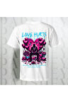 Love Hurts Baskılı Unisex Bisiklet Yaka %100 Pamuk Oversize T-Shirt Yarım Kollu