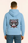 Around The World Touring Baskılı Oversize Hoodie – Vibe of Speed Unisex Kapüşonlu Sweatshirt