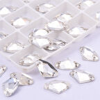 Gymo Premium Delikli Dikme Kristal Taş AX Shape 9*14mm Crystal (48 Ad)