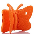 Apple iPad 7 10.2 Kelebek Figürlü Renkli Silikon Tablet Kılıfı