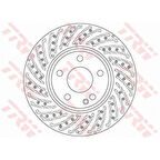 Mercedes Fren Diski On W176 12> W246 11> W242 11> C117 13> X117 15> X156 13> - Trw Df6262s