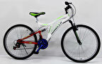 Dorello Bisiklet 26 Jant Beyaz Kırmızı Amortisörlü Şehir Bisikleti