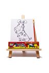 Rich Funny Kids Desenli Tuval Akrilik Boya Seti - Köpek