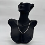 Çelik İtalyan Zincir Unissex Silver Kolye 50cm - Silver