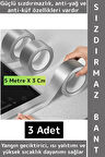 Kendinden Yapışkanlı Mutfak Banyo Kolay Temizlik Su Sızdırmaz Yanmaz Alüminyum Bant 5 MtrX3 Cm 3 Adt