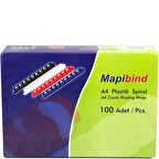 MAPIBIND 20mm PLASTİK SPİRAL KIRMIZI 100 ADET
