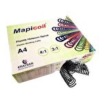 MAPİCOİL 3:1 PLASTİK HELEZON SPİRAL 22MM SİYAH 50 AD   36 LOP