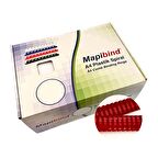 MAPİBİND 51MM PLASTİK SPİRAL KIRMIZI 50 AD