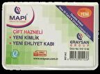 MAPİ ÇİFT HAZNELİ YENİ KİMLİK-EHLİYET K. BEYAZ    100'LÜ PAKET