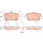Toyota Fren Balatası Arka Toyota  Aurıs 1.4 D4d 1.6 07-> Corolla 1.4 D4d 1.6 07-12 İkaz Kablolu - Trw Gdb3480