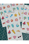 Summer Sticker Sheets 2 Parça