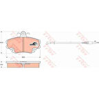 Renault On Fren Balatası Dacıa Logan 06>12 Renault R9-11-19-21 Symbol II 08> Clio I 98>03 Megane I 96>03 1.2 - Trw Gdb400