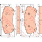 Mercedes Fren Balatası Ön - Fren Balatası Ön - Trw Gdb1798