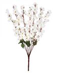 Yapay Çiçek Bahardalı Japon Kiraz Çiçeği 9 Dallı 40cm Beyaz