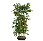 Yapay Bambu Ağacı 8 Sopalı 180cm  Yoğun Yapraklı